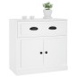 vidaXL Aparador de madera contrachapada blanco 70x35,5x67,5 cm vidaXL Aparador de madera contrachapada blanco 70x35,5x67,5 cm