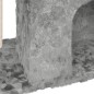 vidaXL Rascador para gatos con postes de sisal gris claro 51 cm