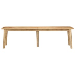 vidaXL Banco de madera maciza de mango 160x40x45 cm