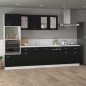 vidaXL Mueble inferior de cocina madera ingeniería negro 80x46x81,5 cm vidaXL Mueble inferior de cocina madera ingeniería negro 80x46x81,5 cm