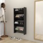 vidaXL Zapateros de pared 2 uds contrachapada negro brillo 60x18x60 cm vidaXL Zapateros de pared 2 uds contrachapada negro brillo 60x18x60 cm
