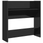 vidaXL Zapateros de pared 2 uds contrachapada negro brillo 60x18x60 cm vidaXL Zapateros de pared 2 uds contrachapada negro brillo 60x18x60 cm