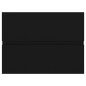 vidaXL Armario para lavabo madera contrachapada negro 60x38,5x45 cm