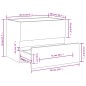 vidaXL Armario para lavabo madera contrachapada negro 60x38,5x45 cm