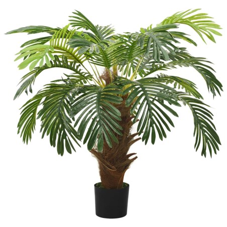 vidaXL Palmera Cycas artificial con macetero 90 cm verde