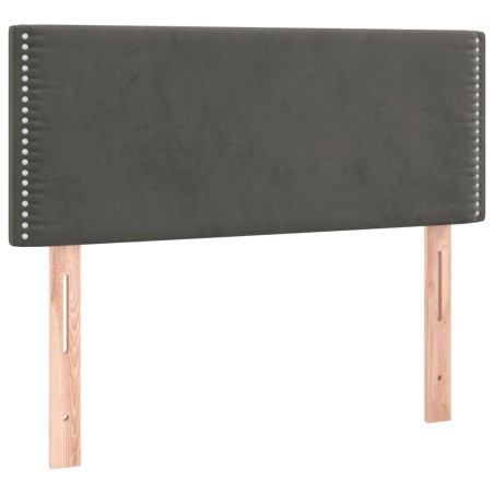 vidaXL Cabecero de terciopelo gris oscuro 80x5x78/88 cm
