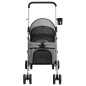 vidaXL Cochecito para perros plegable tela oxford gris 76x50x100 cm vidaXL Cochecito para perros plegable tela oxford gris 76x50x100 cm