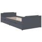 vidaXL Estructura cama con cajones madera maciza de pino gris 90x200cm vidaXL Estructura cama con cajones madera maciza de pino gris 90x200cm