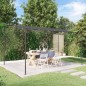 vidaXL Toldo acero y tela gris antracita 4x3 m 180 g/m²