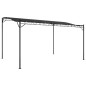 vidaXL Toldo acero y tela gris antracita 4x3 m 180 g/m²
