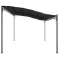vidaXL Toldo acero y tela gris antracita 4x3 m 180 g/m²