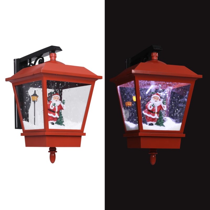 vidaXL Lámpara de pared de Navidad LED y Papa Noel rojo 40x27x45 cm vidaXL Lámpara de pared de Navidad LED y Papa Noel rojo 40x27x45 cm