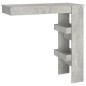 vidaXL Mesa de bar de pared madera contrachapada gris 102x45x103,5cm vidaXL Mesa de bar de pared madera contrachapada gris 102x45x103,5cm