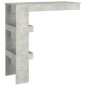 vidaXL Mesa de bar de pared madera contrachapada gris 102x45x103,5cm vidaXL Mesa de bar de pared madera contrachapada gris 102x45x103,5cm