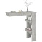 vidaXL Mesa de bar de pared madera contrachapada gris 102x45x103,5cm vidaXL Mesa de bar de pared madera contrachapada gris 102x45x103,5cm