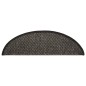 vidaXL Alfombra autoadhesiva escalera sisal 15 uds antracita 56x17x3cm