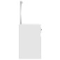 vidaXL Tocador con espejo madera contrachapada blanco 90x50x132,5 cm