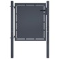 vidaXL Puerta de jardín de acero gris antracita 100x100 cm vidaXL Puerta de jardín de acero gris antracita 100x100 cm