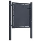 vidaXL Puerta de jardín de acero gris antracita 100x100 cm vidaXL Puerta de jardín de acero gris antracita 100x100 cm