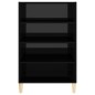 vidaXL Aparador de madera contrachapada negro brillante 57x35x90 cm vidaXL Aparador de madera contrachapada negro brillante 57x35x90 cm