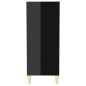vidaXL Aparador de madera contrachapada negro brillante 57x35x90 cm vidaXL Aparador de madera contrachapada negro brillante 57x35x90 cm