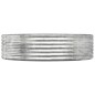 vidaXL Jardinera arriate acero recubrimiento polvo plata 140x140x36 cm vidaXL Jardinera arriate acero recubrimiento polvo plata 140x140x36 cm