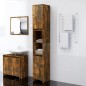 vidaXL Armario baño madera contrachapada roble ahumado 30x30x183,5cm vidaXL Armario baño madera contrachapada roble ahumado 30x30x183,5cm