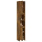 vidaXL Armario baño madera contrachapada roble ahumado 30x30x183,5cm vidaXL Armario baño madera contrachapada roble ahumado 30x30x183,5cm