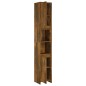 vidaXL Armario baño madera contrachapada roble ahumado 30x30x183,5cm vidaXL Armario baño madera contrachapada roble ahumado 30x30x183,5cm