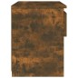vidaXL Mesita de noche madera contrachapada roble ahumado 40x30x39cm vidaXL Mesita de noche madera contrachapada roble ahumado 40x30x39cm