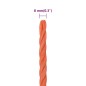 vidaXL Cuerda de trabajo polipropileno naranja 8 mm 100 m vidaXL Cuerda de trabajo polipropileno naranja 8 mm 100 m
