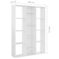 vidaXL Divisor/estantería aglomerado blanco brillante 100x24x140 cm vidaXL Divisor/estantería aglomerado blanco brillante 100x24x140 cm