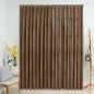 vidaXL Cortina opaca con ganchos terciopelo beige 290x245 cm