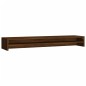 vidaXL Soporte monitor madera contrachapada roble marrón 100x24x13 cm vidaXL Soporte monitor madera contrachapada roble marrón 100x24x13 cm