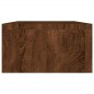 vidaXL Soporte monitor madera contrachapada roble marrón 100x24x13 cm vidaXL Soporte monitor madera contrachapada roble marrón 100x24x13 cm
