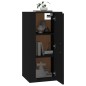 vidaXL Mueble para TV de pared negro 40x34,5x80 cm