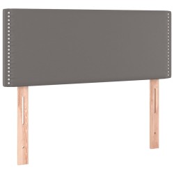 vidaXL Cabecero de cuero sintético gris 100x5x78/88 cm