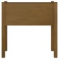 vidaXL Jardineras 2 uds madera maciza de pino marrón miel 70x31x70 cm