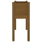 vidaXL Jardineras 2 uds madera maciza de pino marrón miel 70x31x70 cm