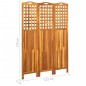 vidaXL Biombo de 3 paneles madera maciza de acacia 121x2x170 cm vidaXL Biombo de 3 paneles madera maciza de acacia 121x2x170 cm