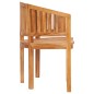 vidaXL Banco con forma de banana madera maciza de teca 120 cm vidaXL Banco con forma de banana madera maciza de teca 120 cm