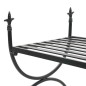 vidaXL Banco de estilo vintage metal 83x42x55 cm negro vidaXL Banco de estilo vintage metal 83x42x55 cm negro