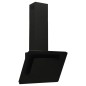 vidaXL Campana extractora acero inoxidable vidrio templado negro 60 cm vidaXL Campana extractora acero inoxidable vidrio templado negro 60 cm