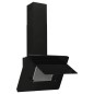 vidaXL Campana extractora acero inoxidable vidrio templado negro 60 cm vidaXL Campana extractora acero inoxidable vidrio templado negro 60 cm