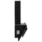 vidaXL Campana extractora acero inoxidable vidrio templado negro 60 cm vidaXL Campana extractora acero inoxidable vidrio templado negro 60 cm
