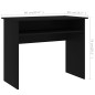 vidaXL Escritorio de madera contrachapada negro 90x50x74 cm vidaXL Escritorio de madera contrachapada negro 90x50x74 cm