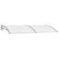 vidaXL Marquesina para puerta PC gris 240x100 cm