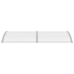 vidaXL Marquesina para puerta PC gris 240x100 cm