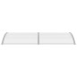 vidaXL Marquesina para puerta PC gris 240x100 cm