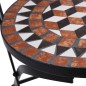 vidaXL Sillas bistró de mosaico 2 unidades cerámica marrón vidaXL Sillas bistró de mosaico 2 unidades cerámica marrón